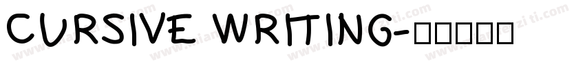 CURSIVE WRITING字体转换